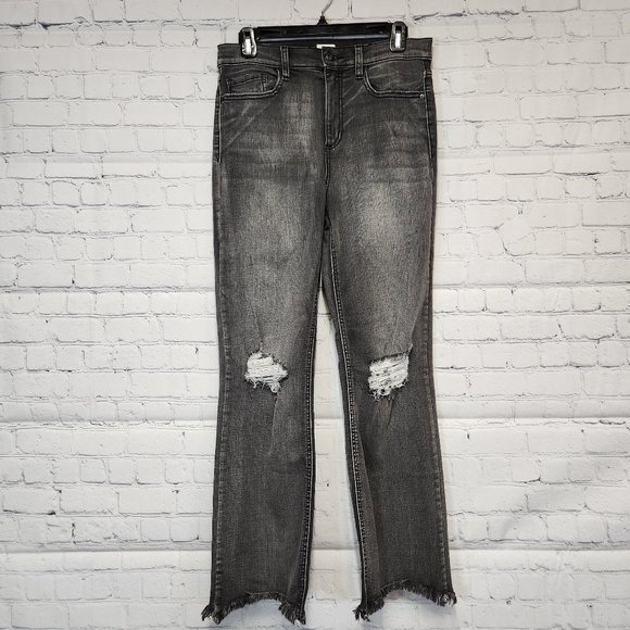 Sneak Peek Ripped Flare Jeans Black - Medium - Picture 1 of 4